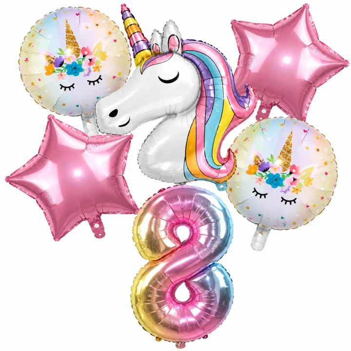 Bouquet de ballons licorne pastel
